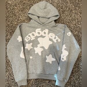 Sp5der beluga hoodie🕸️
Grey🩶
Size S